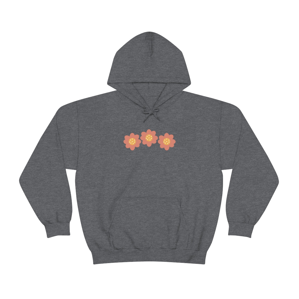Hand drawn flower Hooded Sweatshirt