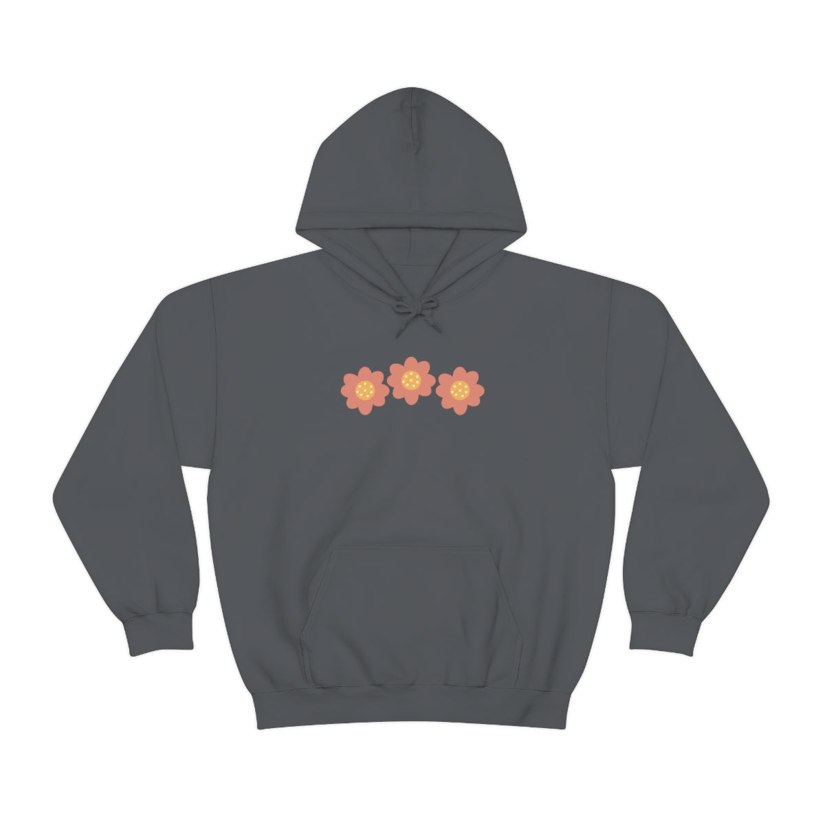 Hand drawn flower Hooded Sweatshirt