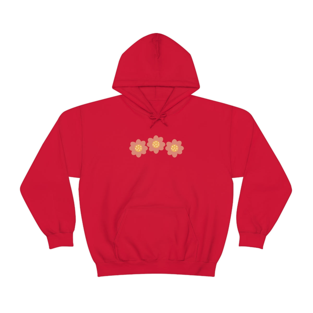 Hand drawn flower Hooded Sweatshirt